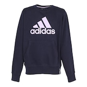(キッズ)ジュニア エッセンシャルズ プラス ルーズフィット ビッグロゴ フレンチテリー スウェットシャツ KWF35-JH3594