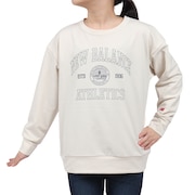 (キッズ)吸水速乾 Graphic スウェットクルー 長袖 Tシャツ ABT45504LIN