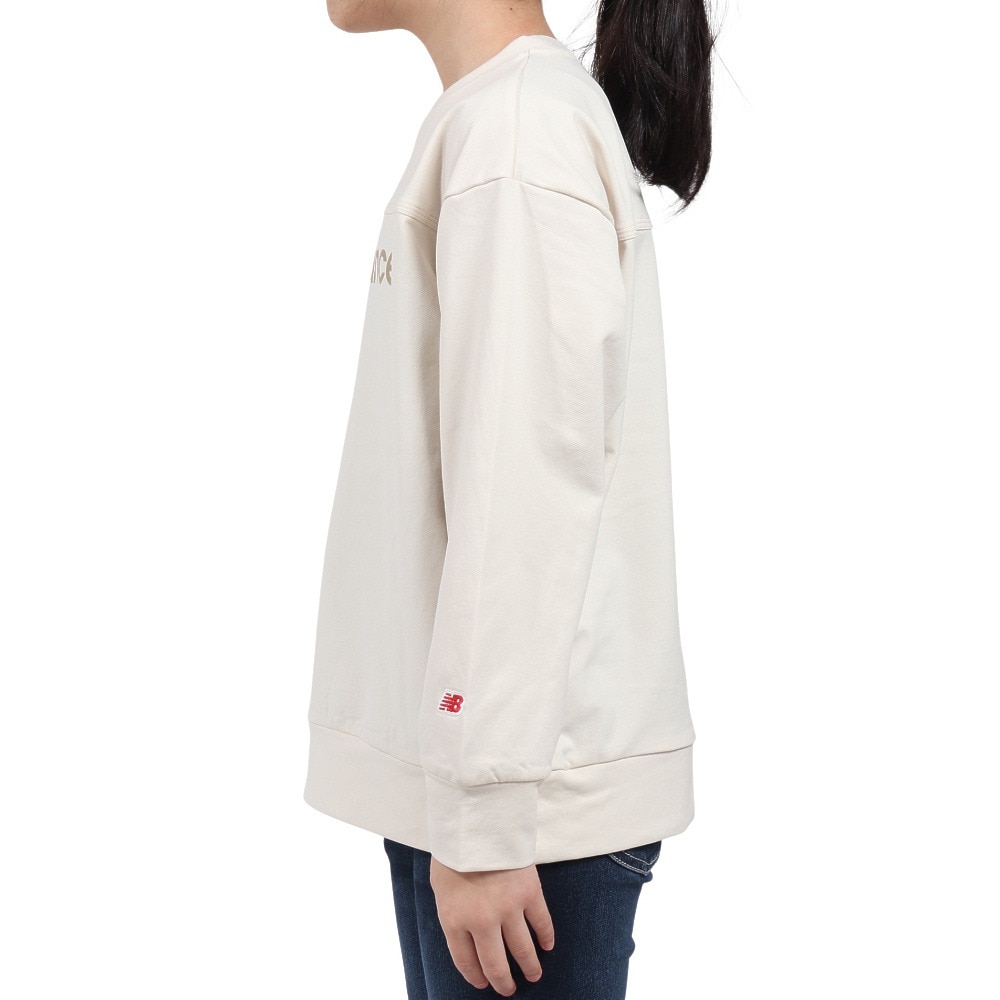 ニューバランス（new balance）（キッズ）吸水速乾 リニアロゴ スウェットクルー 長袖 Tシャツ ABT45505LIN