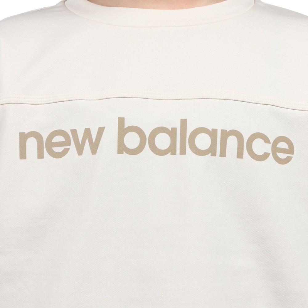 ニューバランス（new balance）（キッズ）吸水速乾 リニアロゴ スウェットクルー 長袖 Tシャツ ABT45505LIN