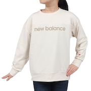 (キッズ)吸水速乾 リニアロゴ スウェットクルー 長袖 Tシャツ ABT45505LIN