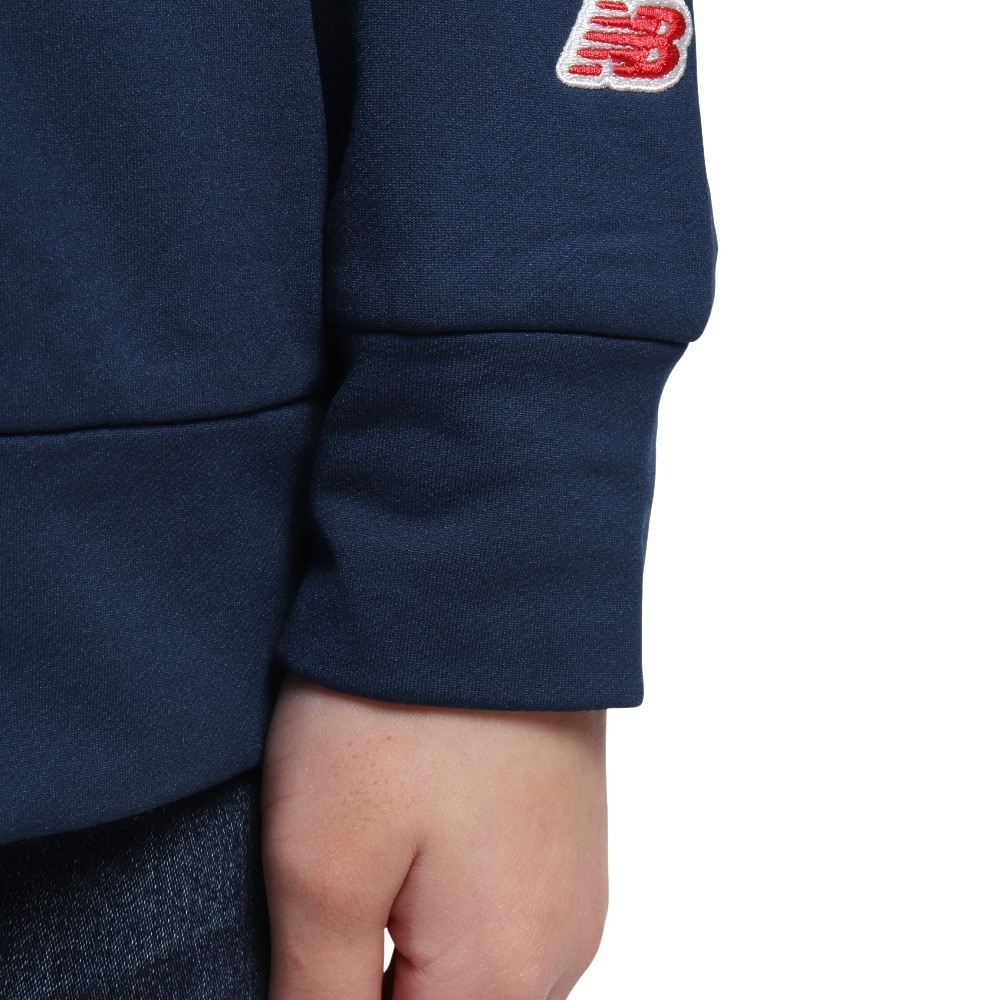 ニューバランス（new balance）（キッズ）吸水速乾 リニアロゴ スウェットクルー 長袖 Tシャツ ABT45505NNY
