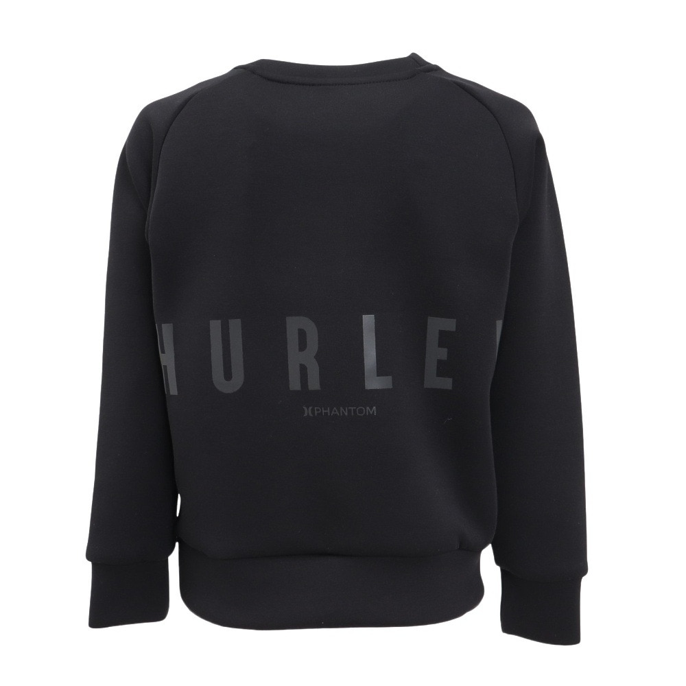 ハーレー（HURLEY）（キッズ）ボーイズ ファントム スウェット クルー BCFL242001-BLK
