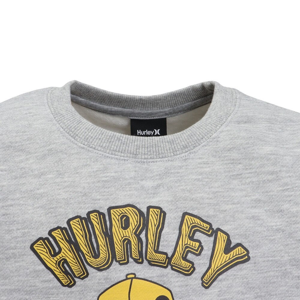 ハーレー（HURLEY）（キッズ）ジュニア オーバーサイズド スカル ヘッド スウェット クルー BCFL242004-AGHT