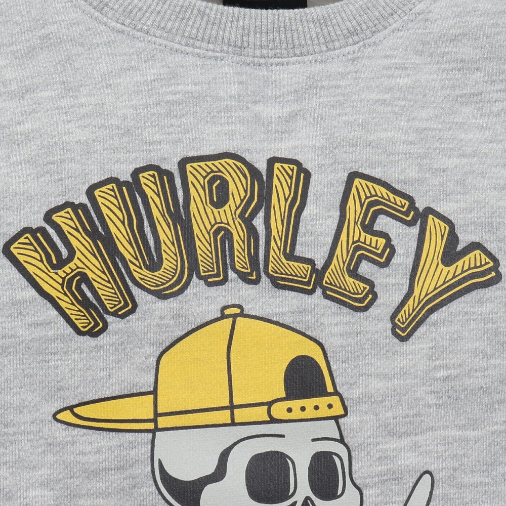 ハーレー（HURLEY）（キッズ）ジュニア オーバーサイズド スカル ヘッド スウェット クルー BCFL242004-AGHT