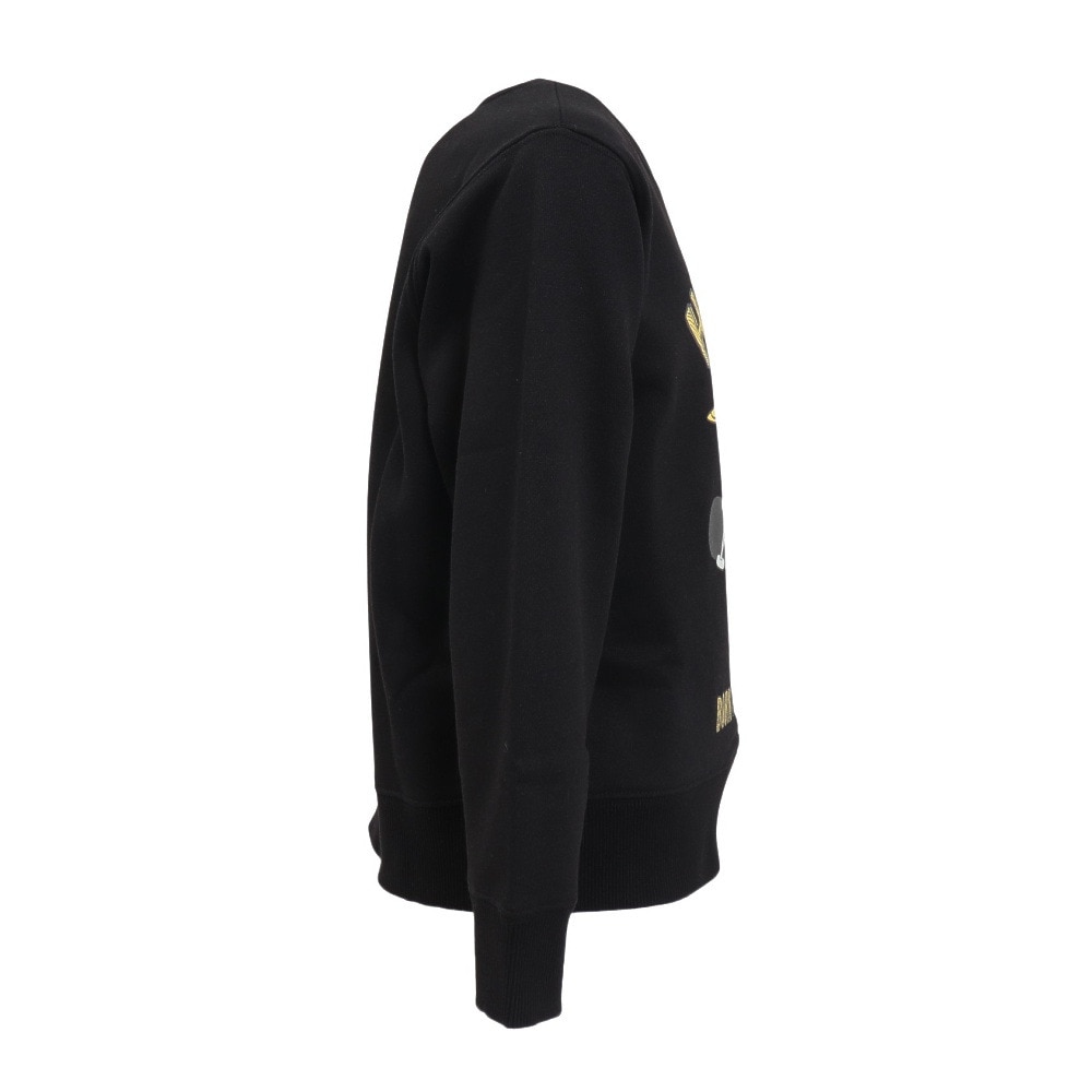 ハーレー（HURLEY）（キッズ）ジュニア オーバーサイズド スカル ヘッド スウェット クルー BCFL242004-BLK
