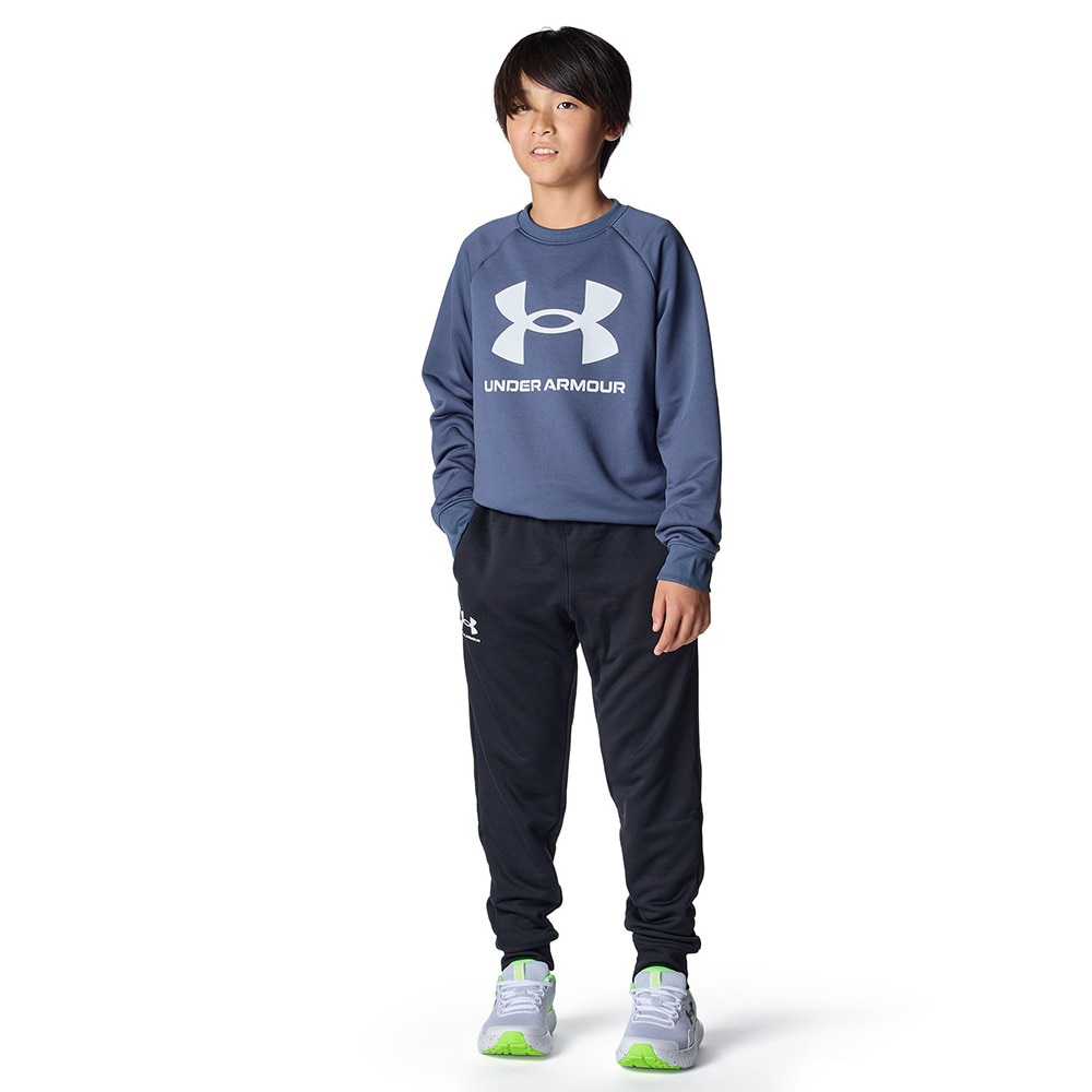 アンダーアーマー（UNDER ARMOUR）（キッズ）テック テリー ロゴ クルー 長袖Tシャツ 1381171 044