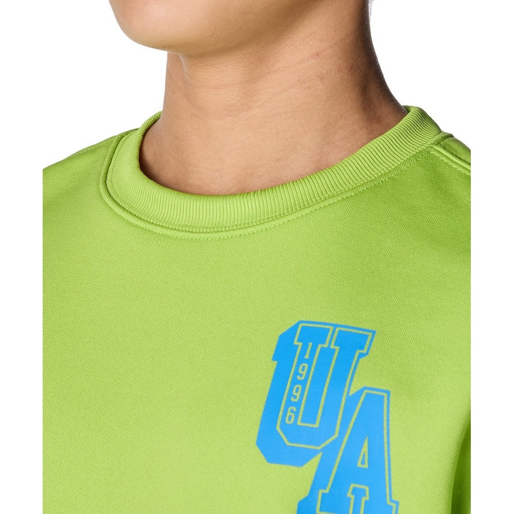 アンダーアーマー（UNDER ARMOUR）（キッズ）ジュニア テック テリー オーバーサイズド カレッジ クレスト ロゴ クルー 6007825 326