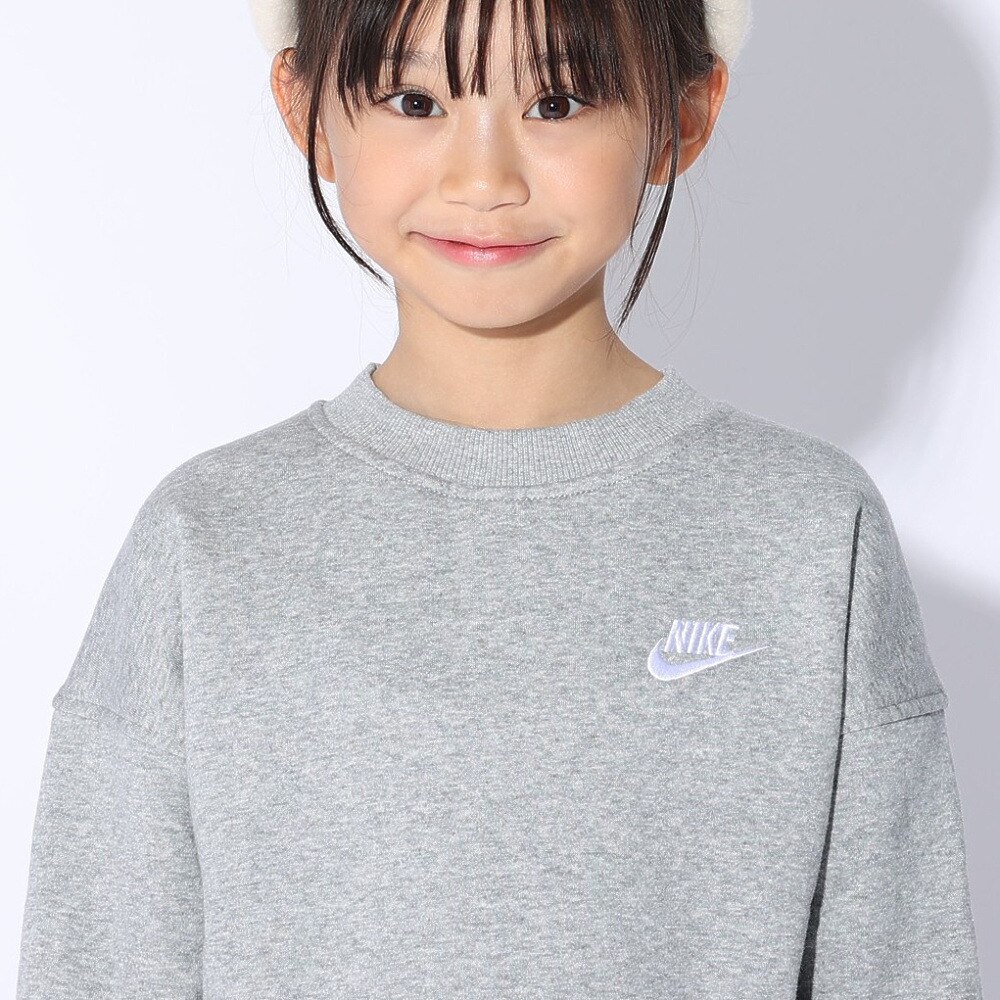 ナイキ（NIKE）（キッズ）ジュニア スポーツウェア クラブフリース オーバーサイズド 長袖スウェットシャツ FD2923-063