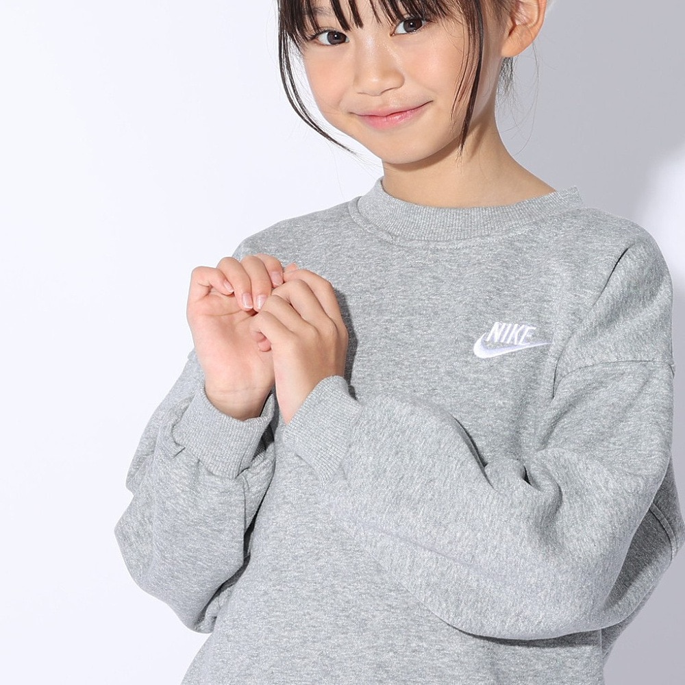ナイキ（NIKE）（キッズ）ジュニア スポーツウェア クラブフリース オーバーサイズド 長袖スウェットシャツ FD2923-063