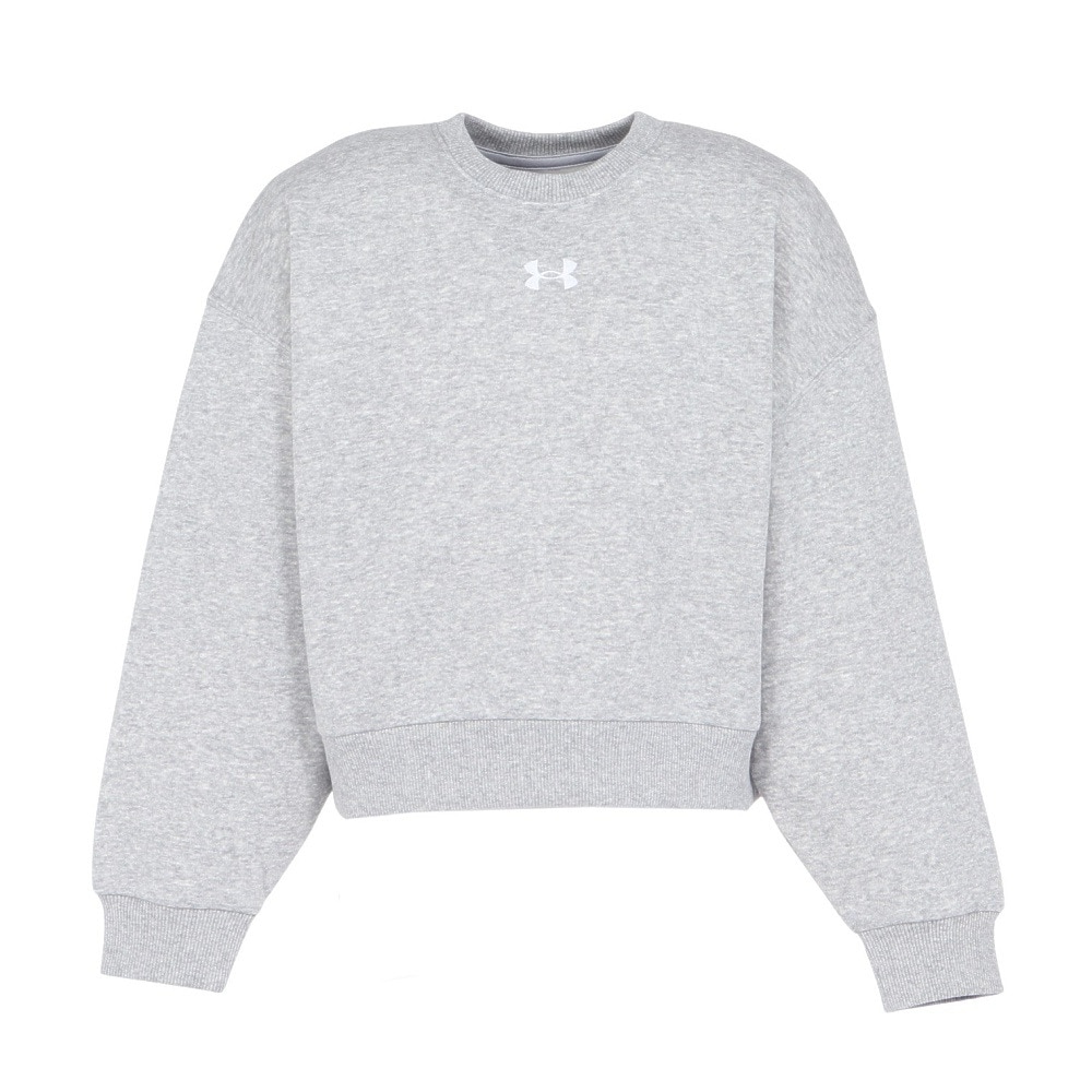 アンダーアーマー（UNDER ARMOUR）（キッズ）ガールズ ライバルフリース オーバーサイズ クルーネック 1389281 011