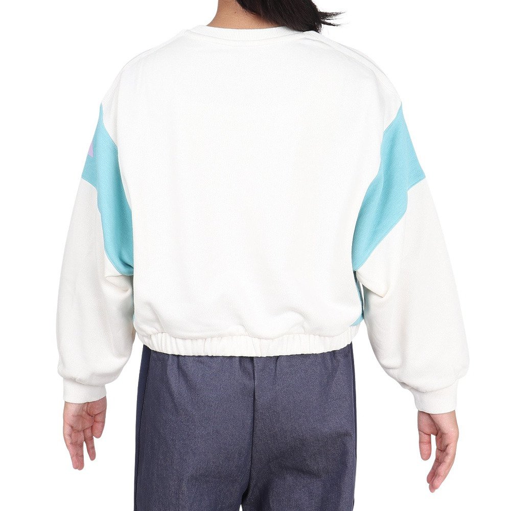 アディダス（adidas）（キッズ）ガールズ スウェット ルーズフィット クルーネック プルオーバー OO068-JZ8671