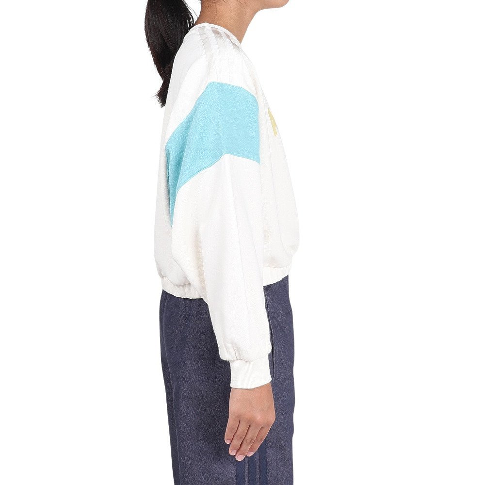 アディダス（adidas）（キッズ）ガールズ スウェット ルーズフィット クルーネック プルオーバー OO068-JZ8671