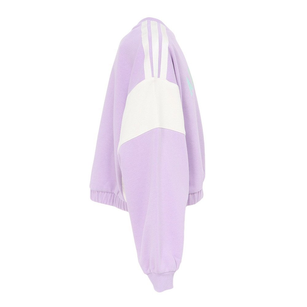 アディダス（adidas）（キッズ）ガールズ スウェット ルーズフィット クルーネック プルオーバー OO068-JZ8672