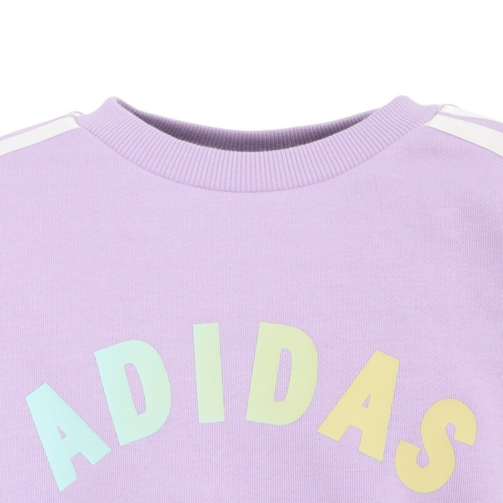 アディダス（adidas）（キッズ）ガールズ スウェット ルーズフィット クルーネック プルオーバー OO068-JZ8672