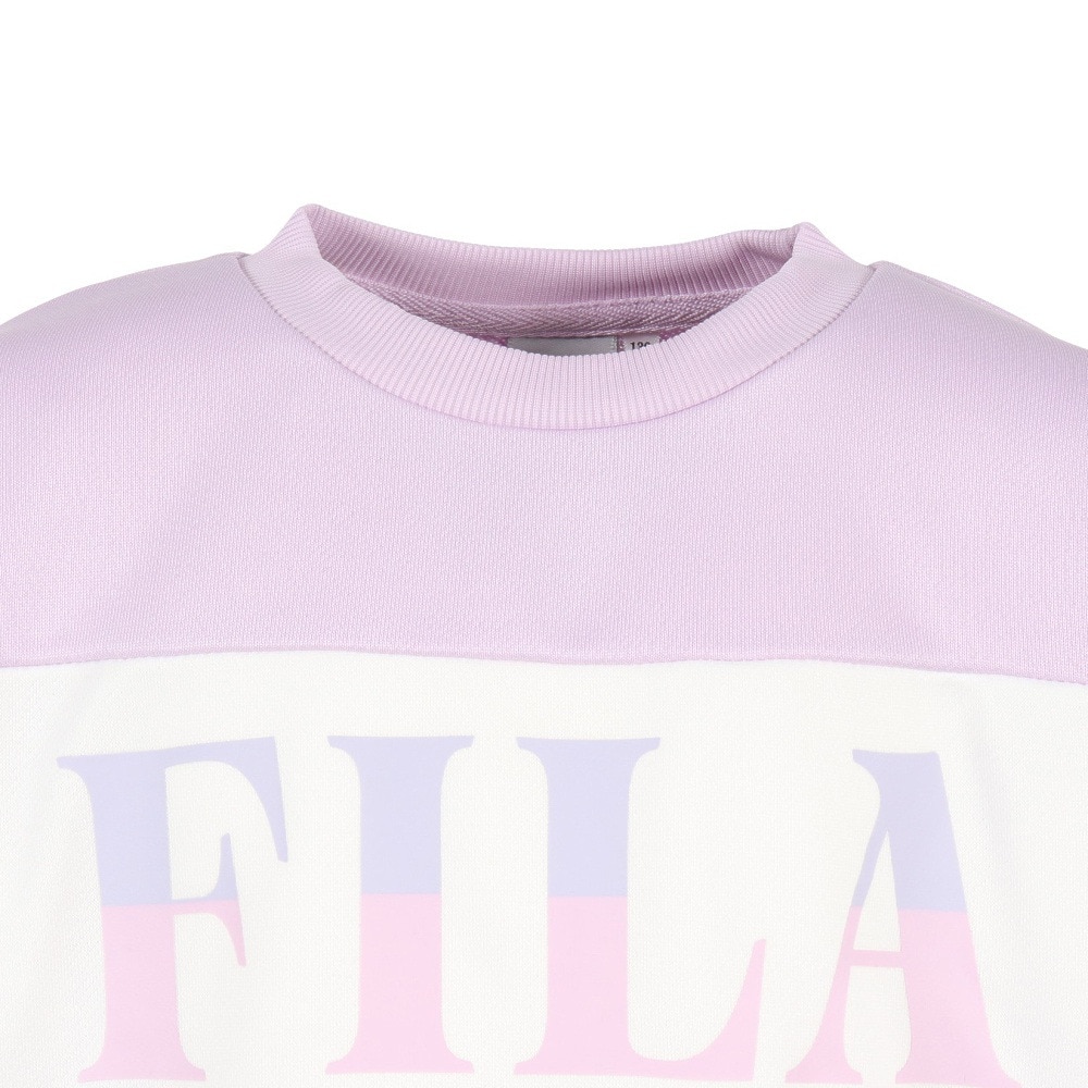 フィラ（FILA）（キッズ）ジュニア TC 裏毛 クルースウェットシャツ 145700-LAV