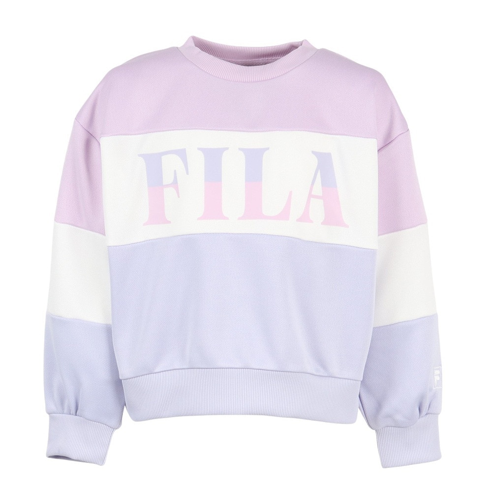 フィラ（FILA）（キッズ）ジュニア TC 裏毛 クルースウェットシャツ 145700-LAV