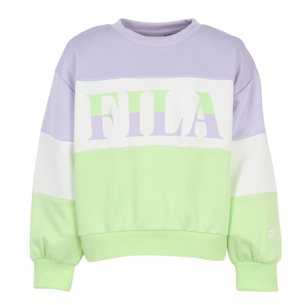 フィラ（FILA）（キッズ）ジュニア TC 裏毛 クルースウェットシャツ 145700-SAX