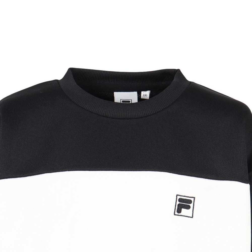 フィラ（FILA）（キッズ）ジュニア TC 裏毛 クルースウェットシャツ 145705-BK