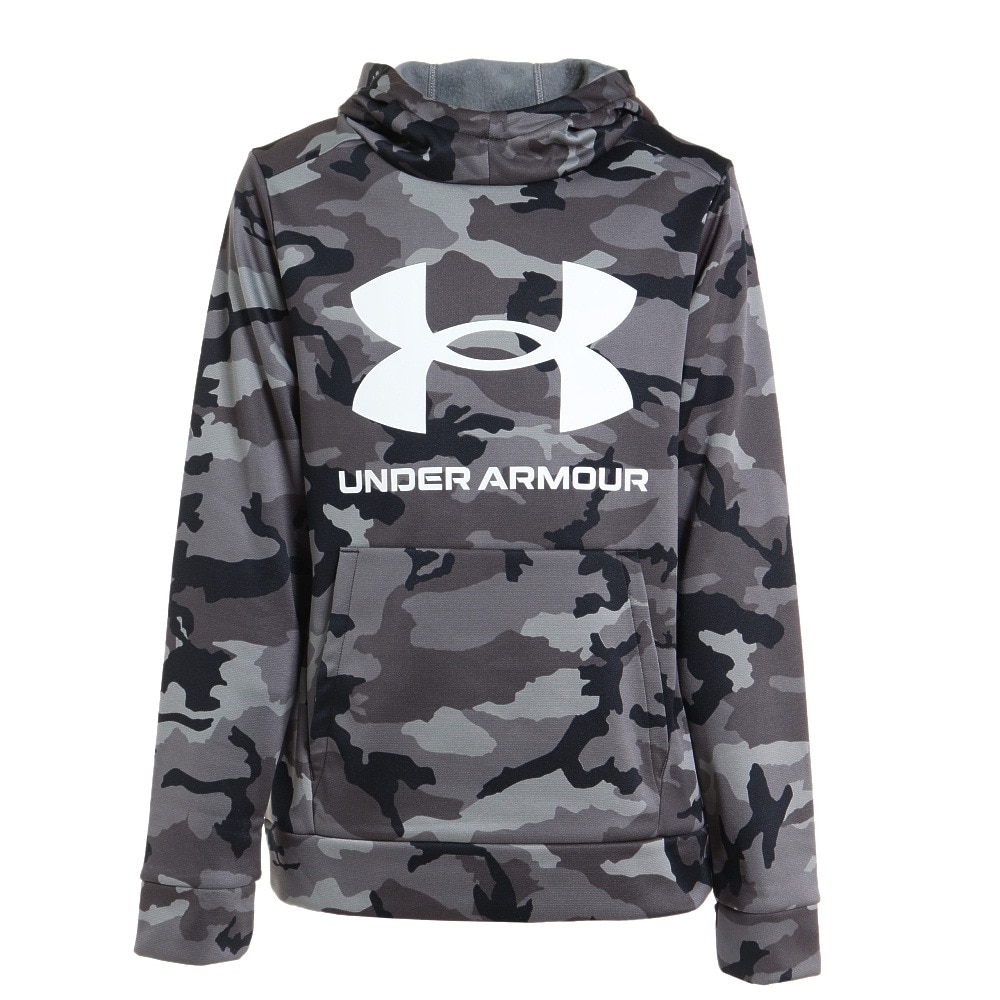 アンダーアーマー（UNDER ARMOUR）（キッズ）裏起毛 迷彩 ボーイズ アーマーフリース カモプリント フーディー 1375979 001