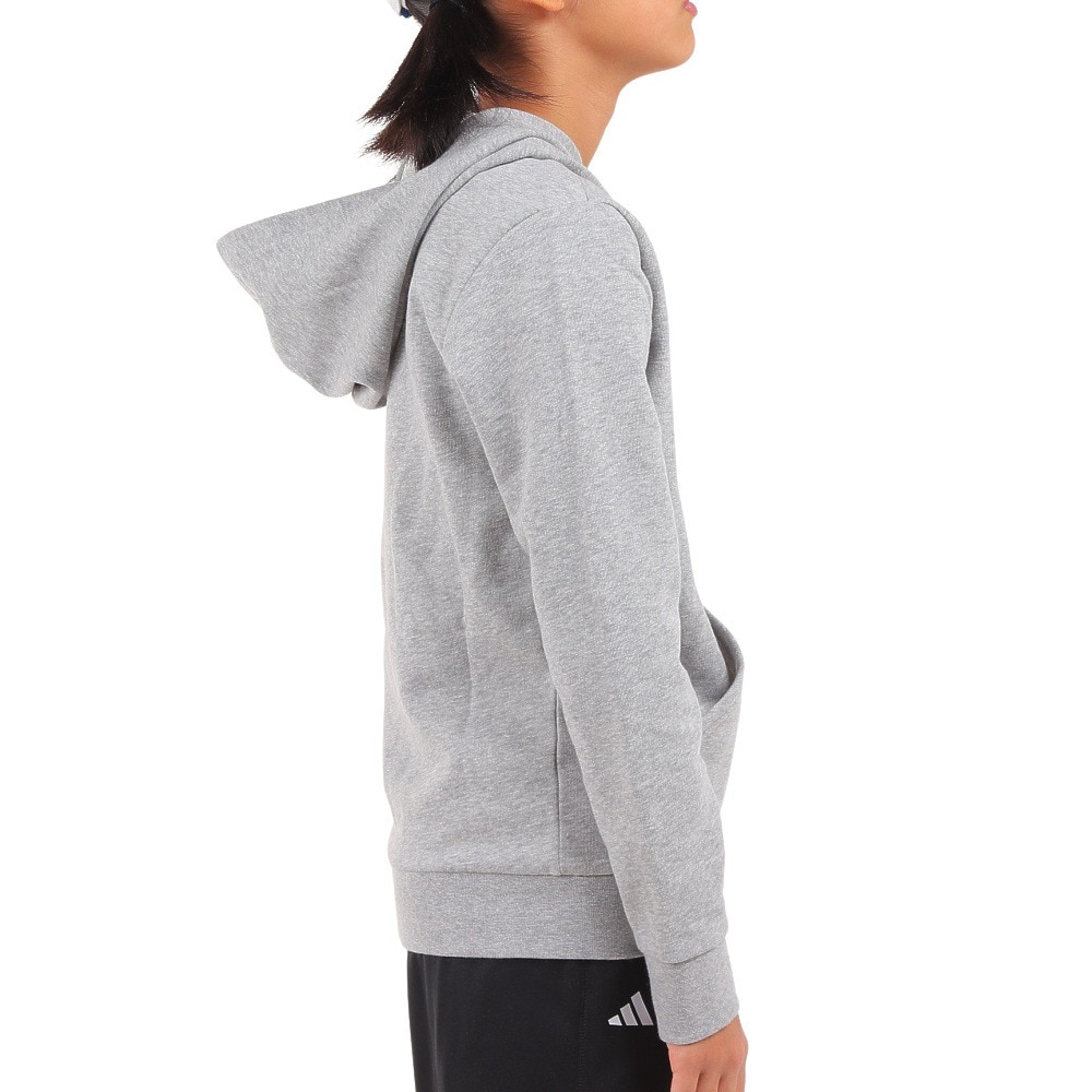 アディダス（adidas）（キッズ）エッセンシャルズ 2カラー ビッグロゴコットンパーカー スウェットフーディー ECO47-HB4362