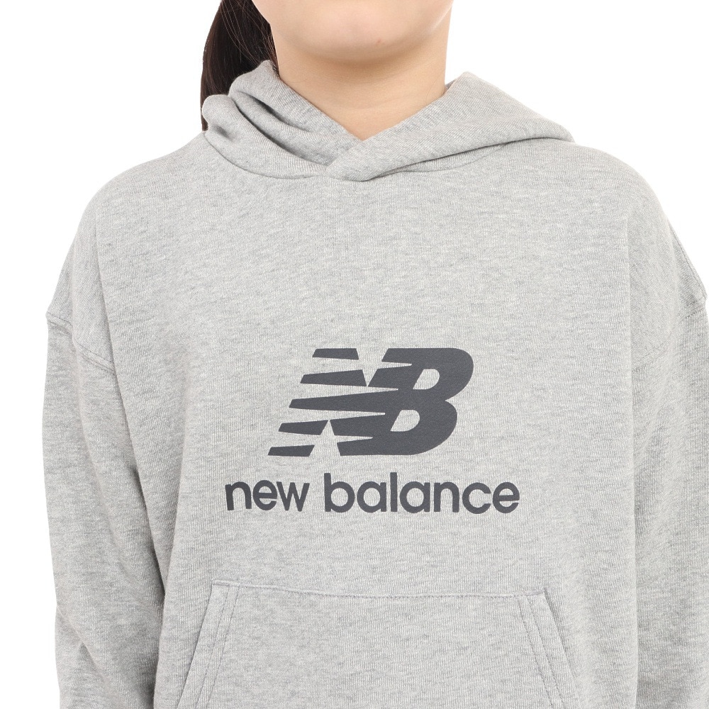 ニューバランス（new balance）（キッズ）パーカー キッズ スウェットフーディー ABT35157AG