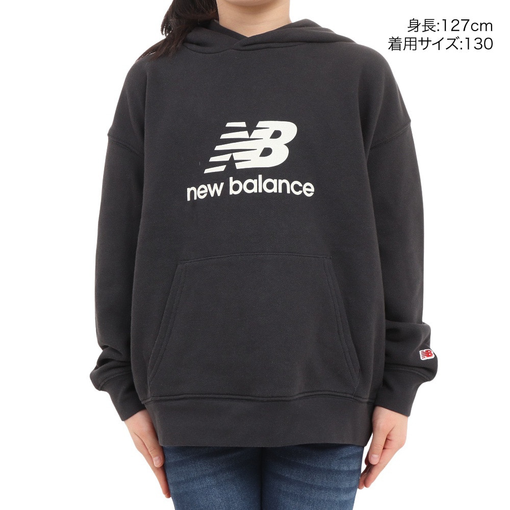 ニューバランス（new balance）（キッズ）パーカー キッズ  スウェットフーディー ABT35157PHM