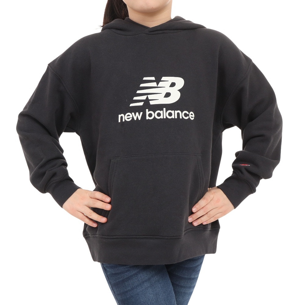 ニューバランス（new balance）（キッズ）パーカー キッズ  スウェットフーディー ABT35157PHM