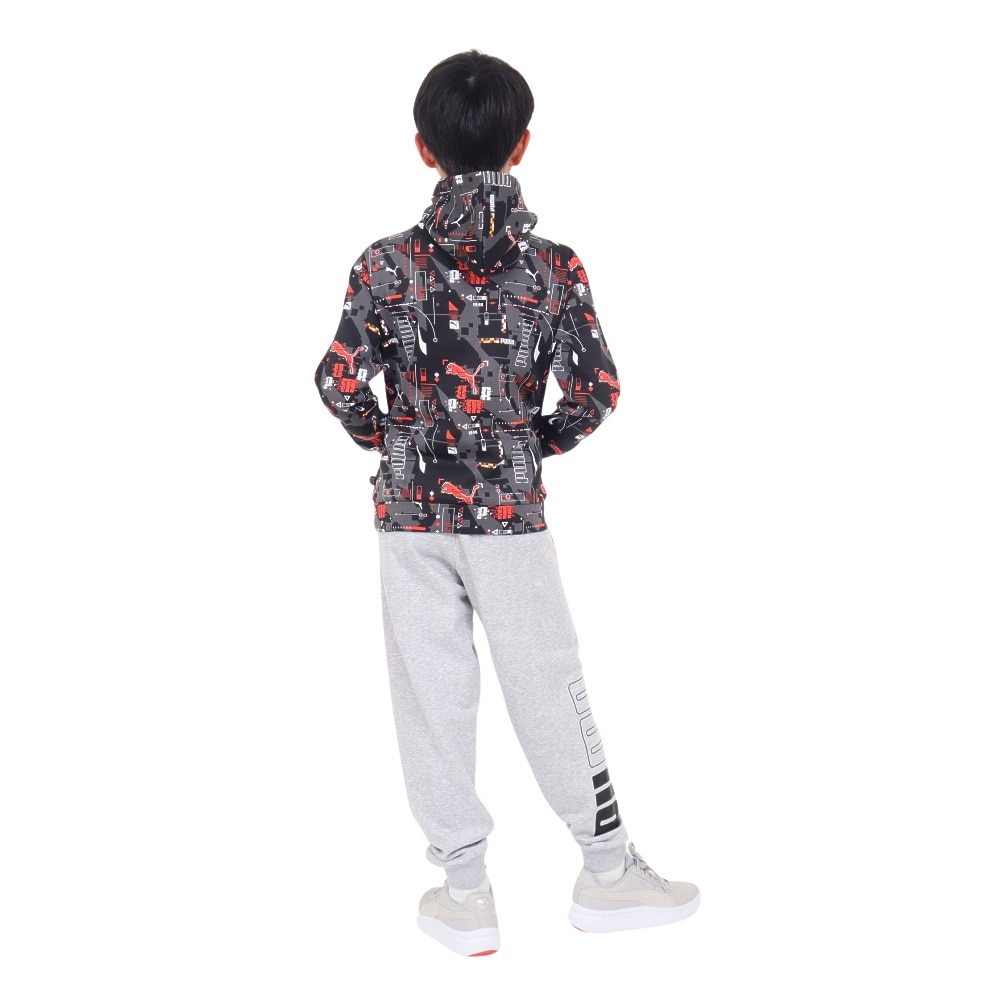 プーマ（PUMA）（キッズ）ジュニア ESS+ FUTUREVERSE フーディー スウェット FL 678569 01 BLK