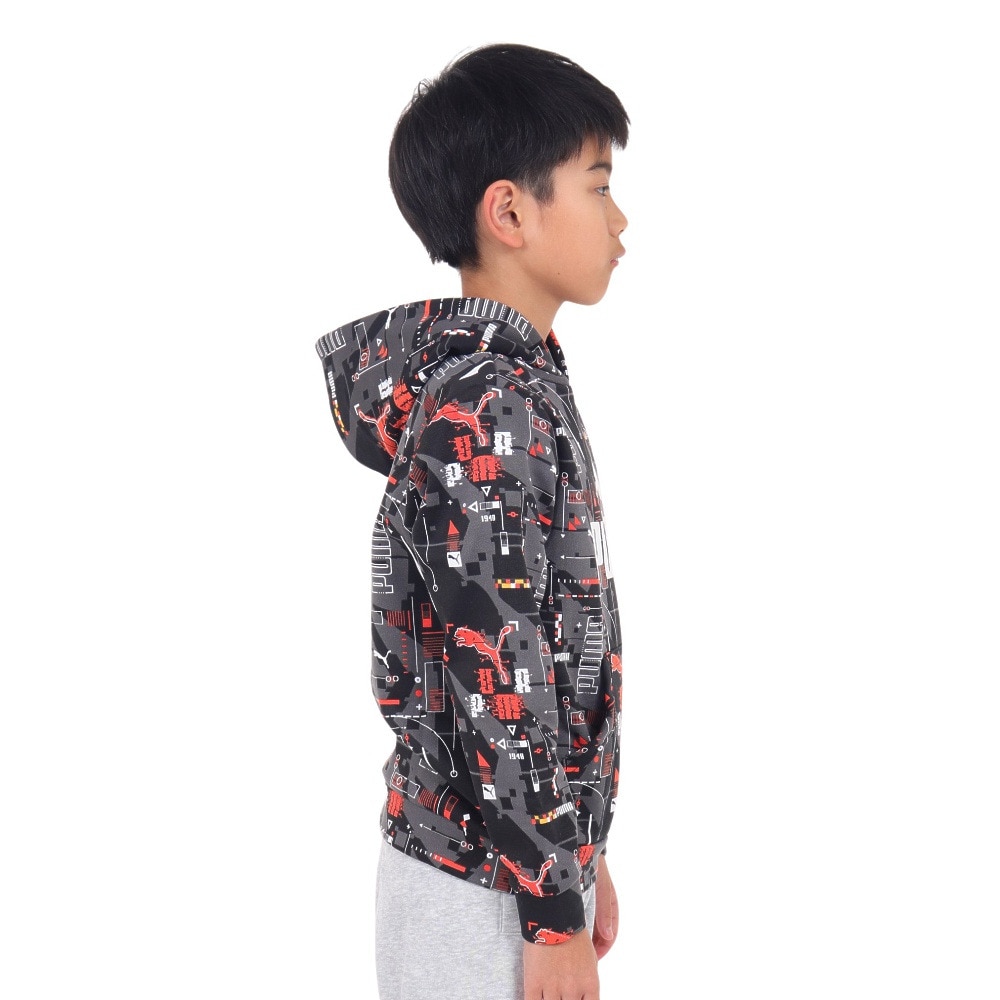 プーマ（PUMA）（キッズ）ジュニア ESS+ FUTUREVERSE フーディー スウェット FL 678569 01 BLK