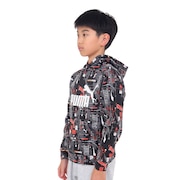 (キッズ)ジュニア ESS+ FUTUREVERSE フーディー スウェット FL 678569 01 BLK