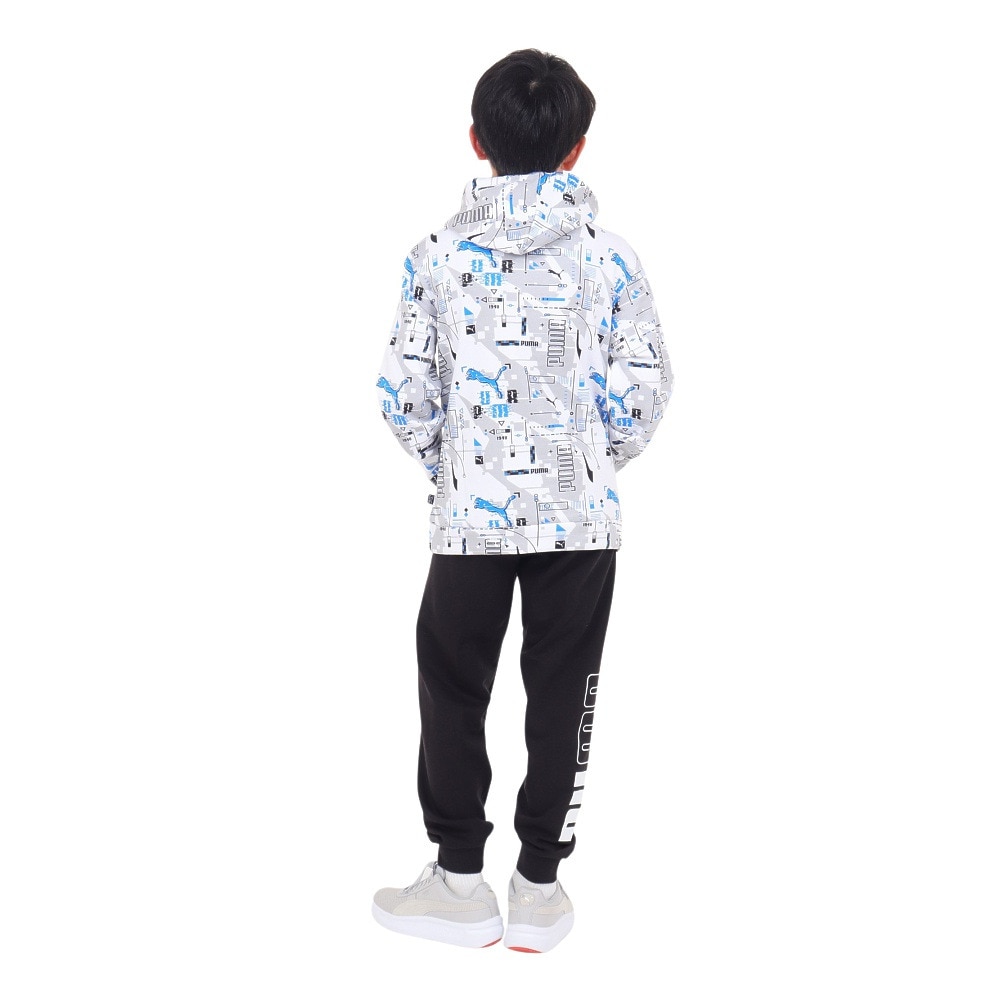 プーマ（PUMA）（キッズ）ジュニア ESS+ FUTUREVERSE フーディー スウェット FL 678569 02 WHT