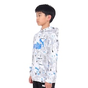 (キッズ)ジュニア ESS+ FUTUREVERSE フーディー スウェット FL 678569 02 WHT