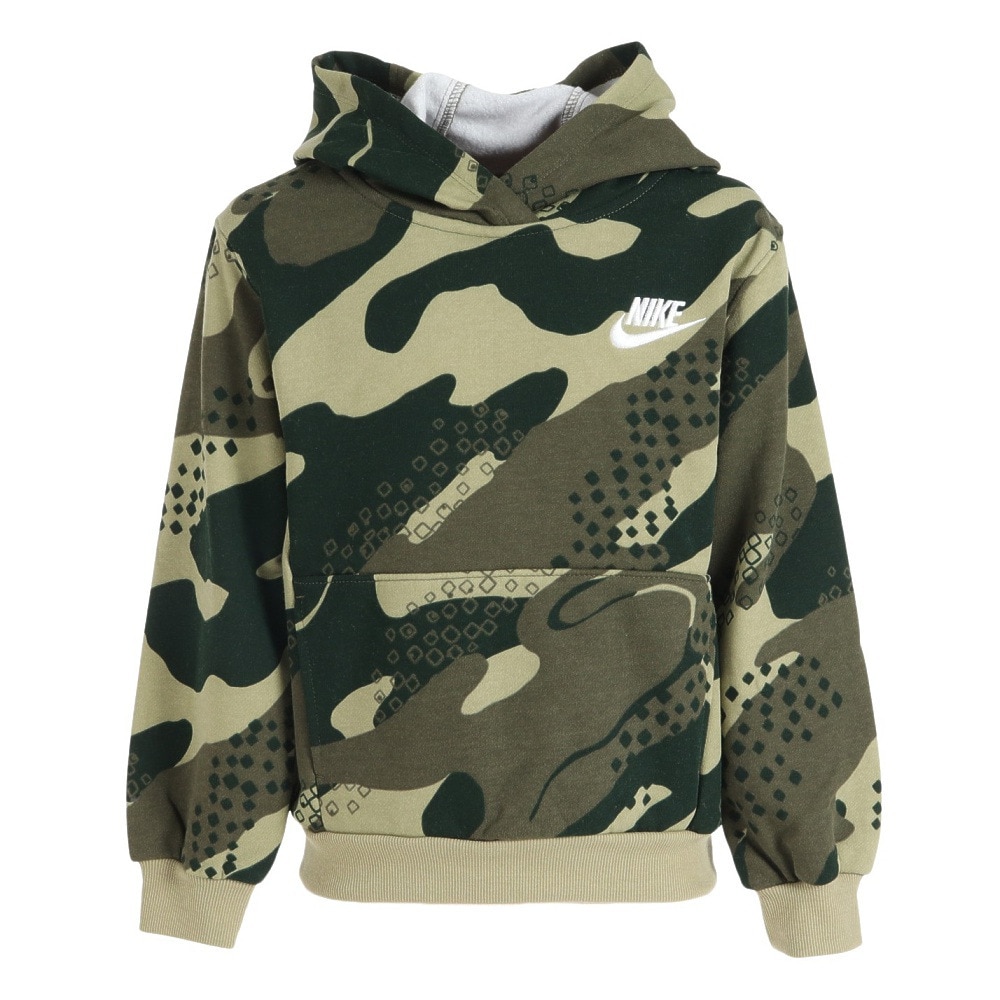 NIKE CAMOFLAGE PATTERN PULLOVER PARKA