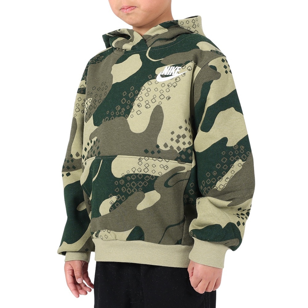 NIKE CAMOFLAGE PATTERN PULLOVER PARKA