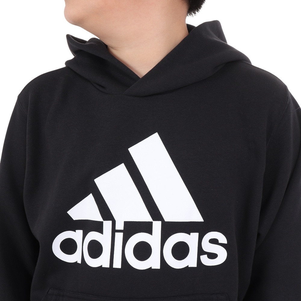 アディダス（adidas）（キッズ）キッズ スウェットフーディ エッセンシャルズ プラス ビッグロゴ プルオーバーパーカー KWF36-JE1731