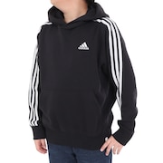 アディダス（adidas）（キッズ）ジュニア エッセンシャルズ プラス スリーストライプス フレンチテリー プルオーバーパーカー KWF39-JE1749