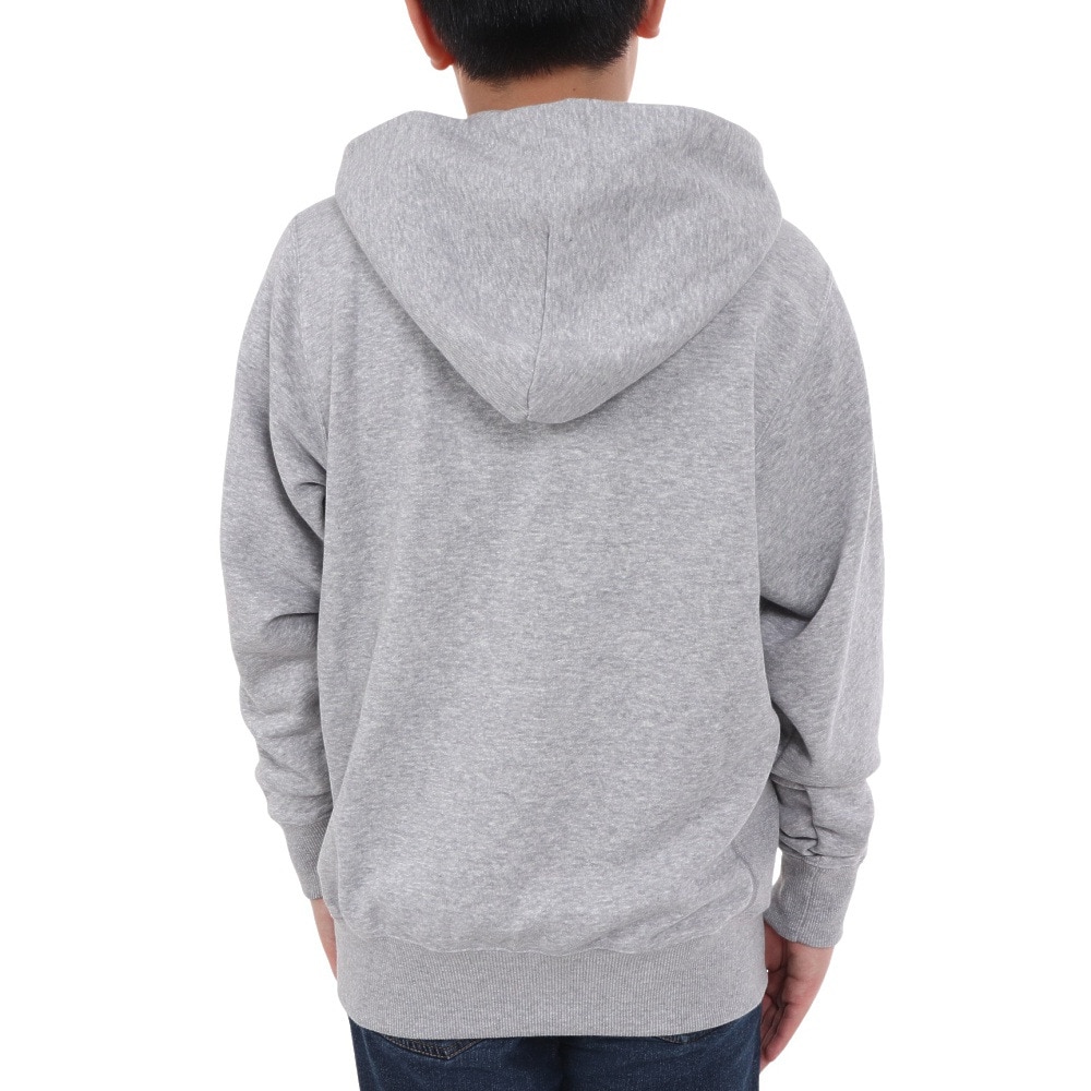 アディダス（adidas）（キッズ）ジュニア エッセンシャルズ プラス スリーストライプス フレンチテリー プルオーバーパーカー KWF39-JE1751