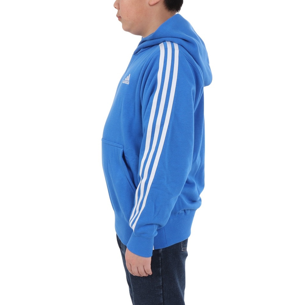 アディダス（adidas）（キッズ）キッズ エッセンシャルズ プラス ルーズフィット スリーストライプス フレンチテリー プルオーバーパーカー KWF39-JE1753