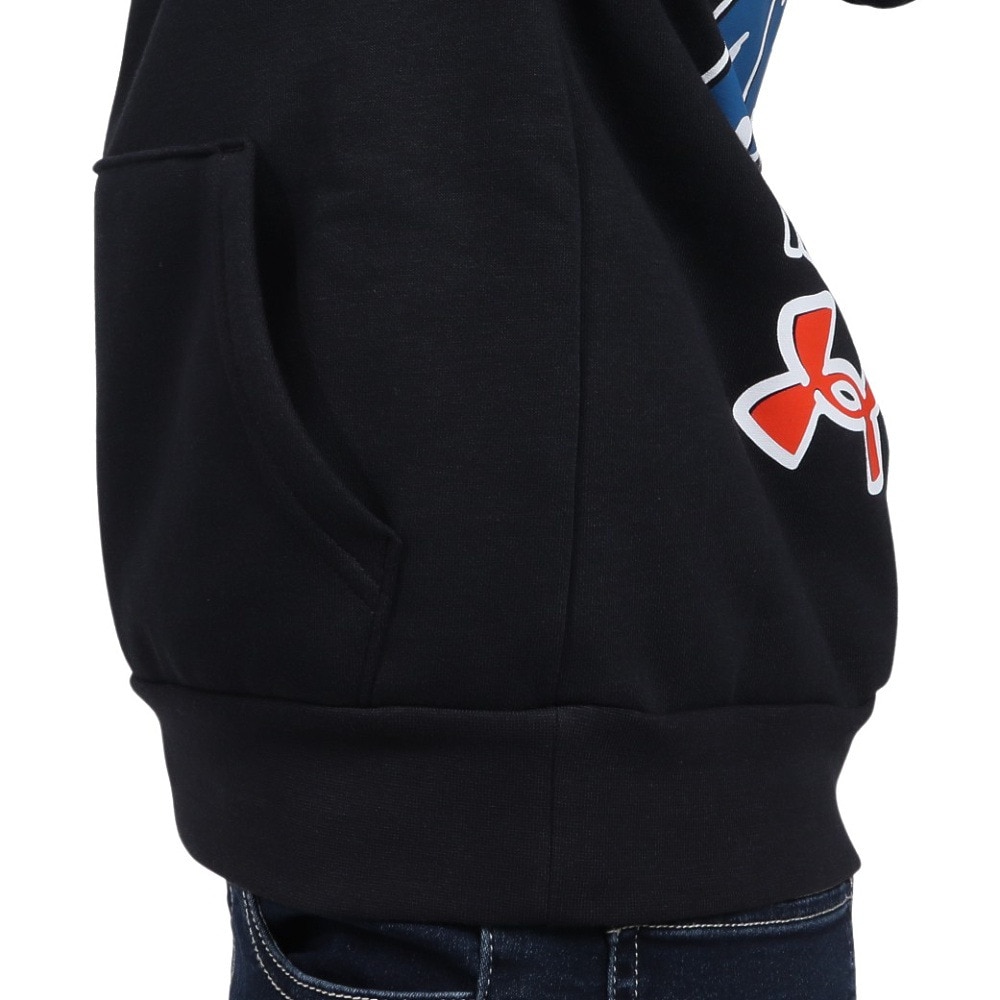 アンダーアーマー（UNDER ARMOUR）（キッズ）ライバルフリース スケッチパック フーディー 1386718 001