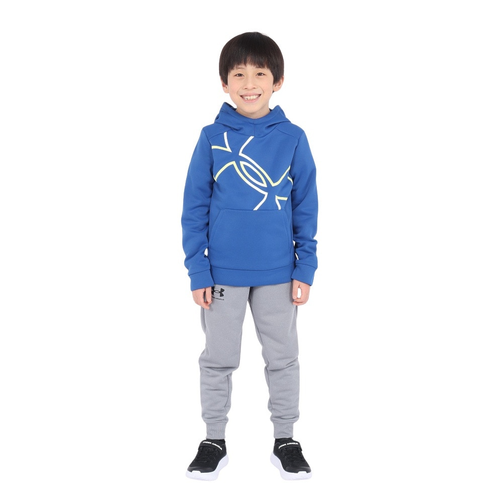 アンダーアーマー（UNDER ARMOUR）（キッズ）ジュニア アーマーフリース メガ ロゴ フーディー 1386992 432