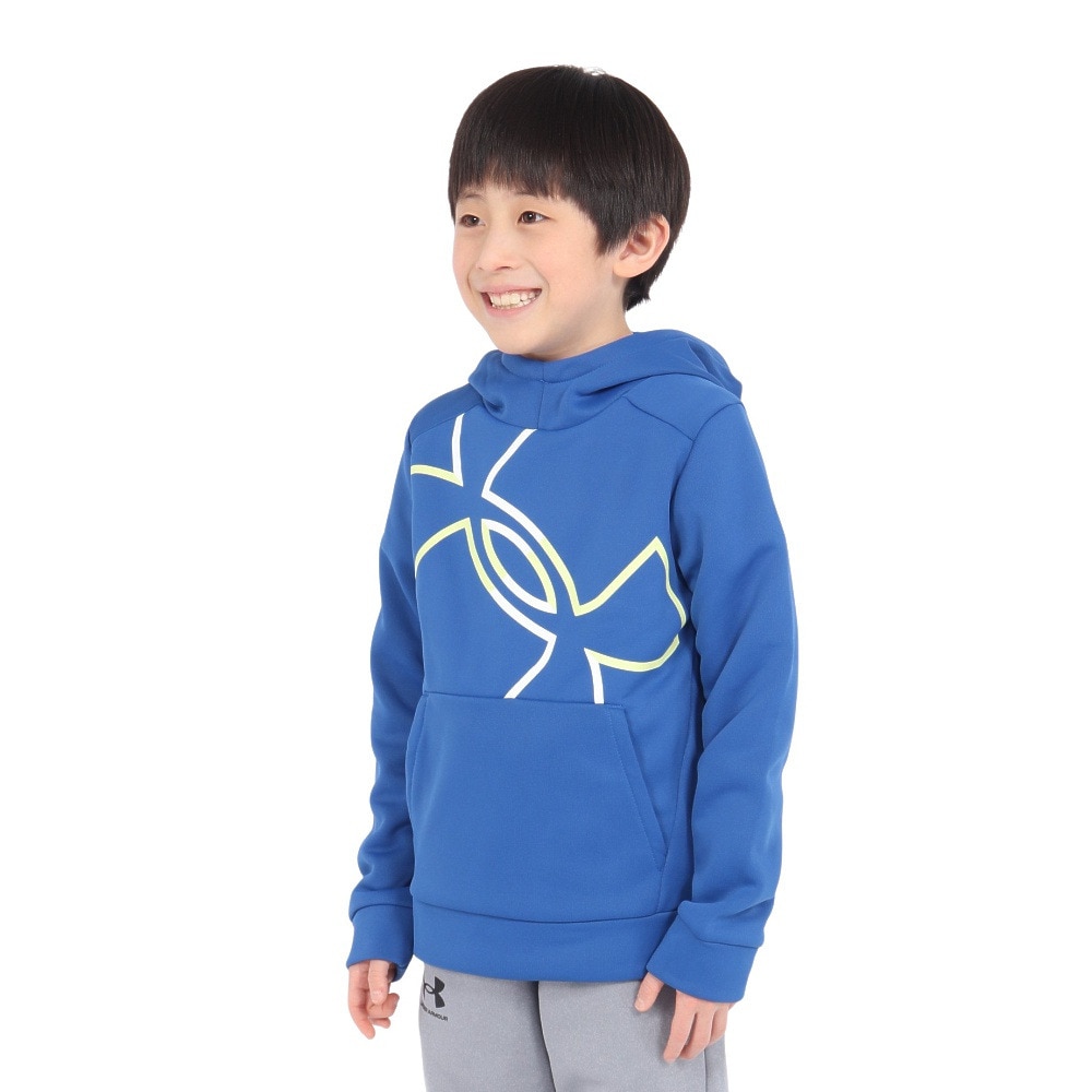 アンダーアーマー（UNDER ARMOUR）（キッズ）ジュニア アーマーフリース メガ ロゴ フーディー 1386992 432