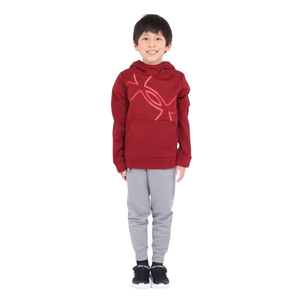 アンダーアーマー（UNDER ARMOUR）（キッズ）ジュニア アーマーフリース メガ ロゴ フーディー 1386992 625