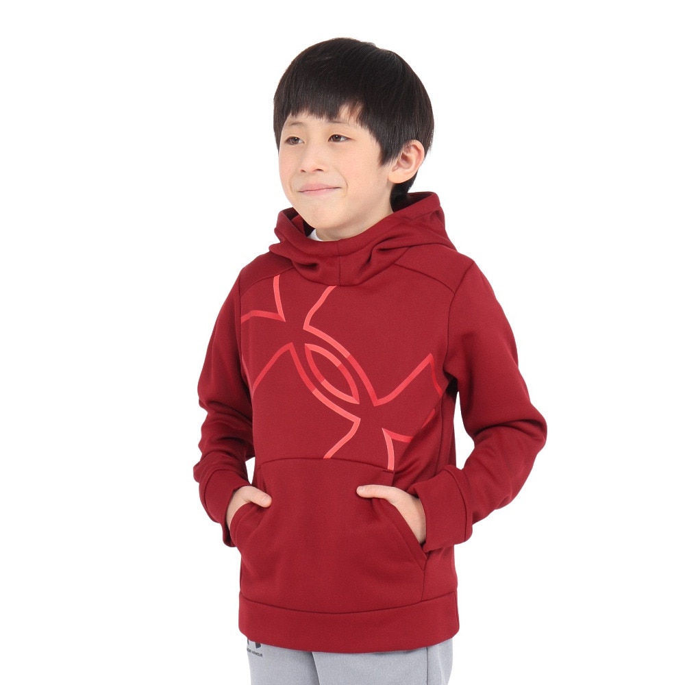 アンダーアーマー（UNDER ARMOUR）（キッズ）ジュニア アーマーフリース メガ ロゴ フーディー 1386992 625