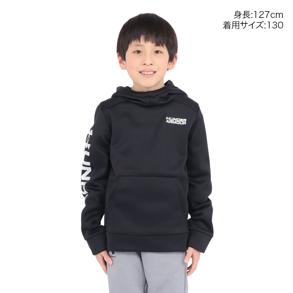 アンダーアーマー（UNDER ARMOUR）（キッズ）ジュニア アーマーフリース ワードマーク フーディー 1386993 001