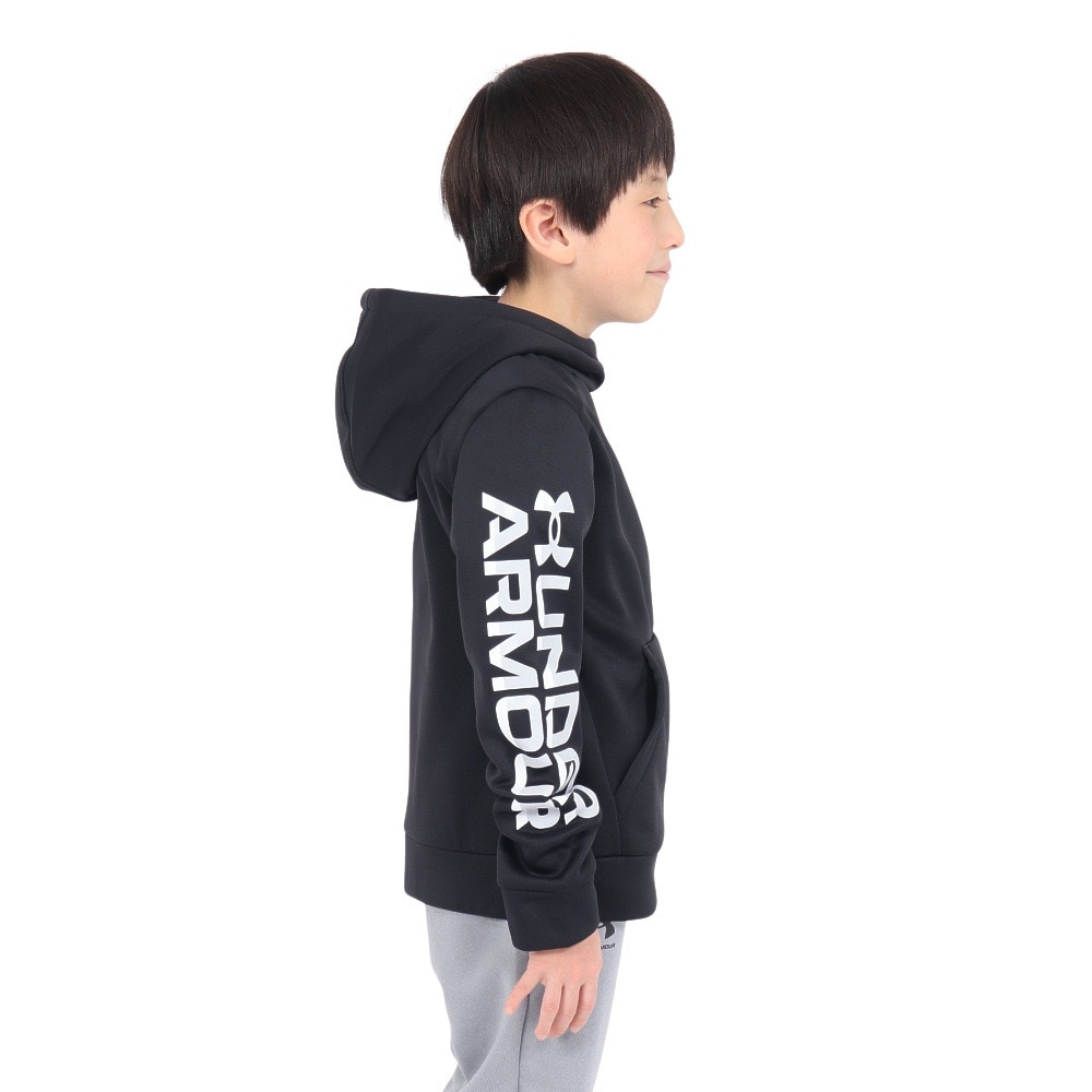 アンダーアーマー（UNDER ARMOUR）（キッズ）ジュニア アーマーフリース ワードマーク フーディー 1386993 001