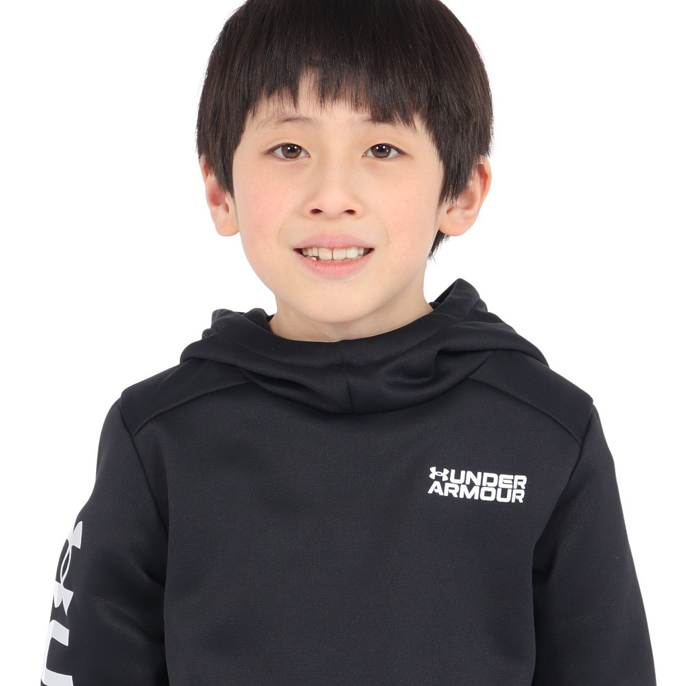 アンダーアーマー（UNDER ARMOUR）（キッズ）ジュニア アーマーフリース ワードマーク フーディー 1386993 001