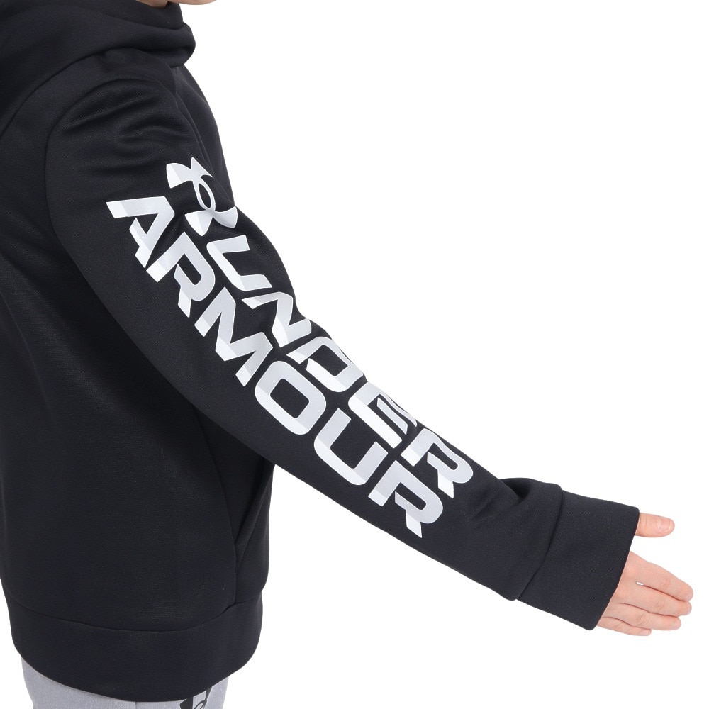 アンダーアーマー（UNDER ARMOUR）（キッズ）ジュニア アーマーフリース ワードマーク フーディー 1386993 001