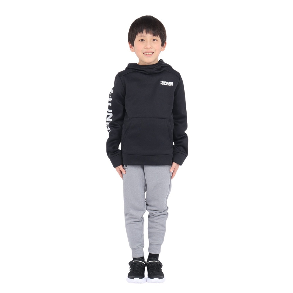 アンダーアーマー（UNDER ARMOUR）（キッズ）ジュニア アーマーフリース ワードマーク フーディー 1386993 001