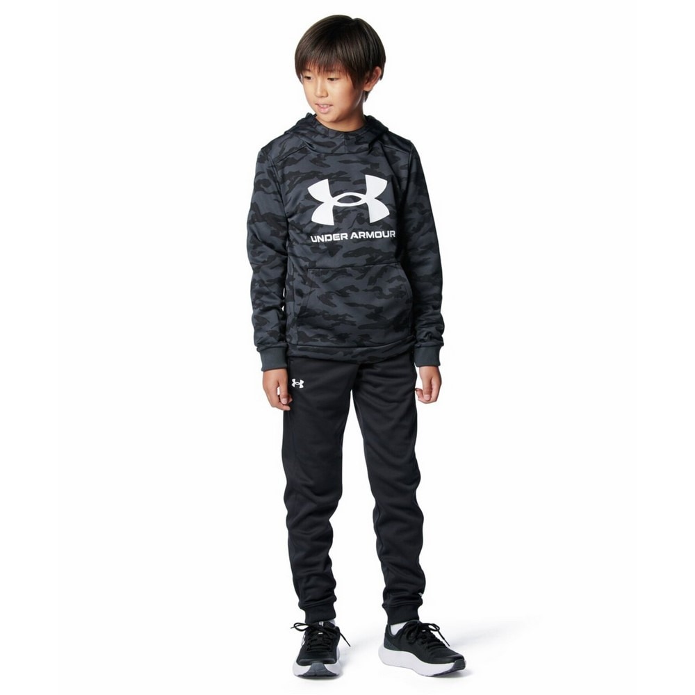 アンダーアーマー（UNDER ARMOUR）（キッズ）アーマーフリース プリント ビッグロゴ フーディー 1388280 001